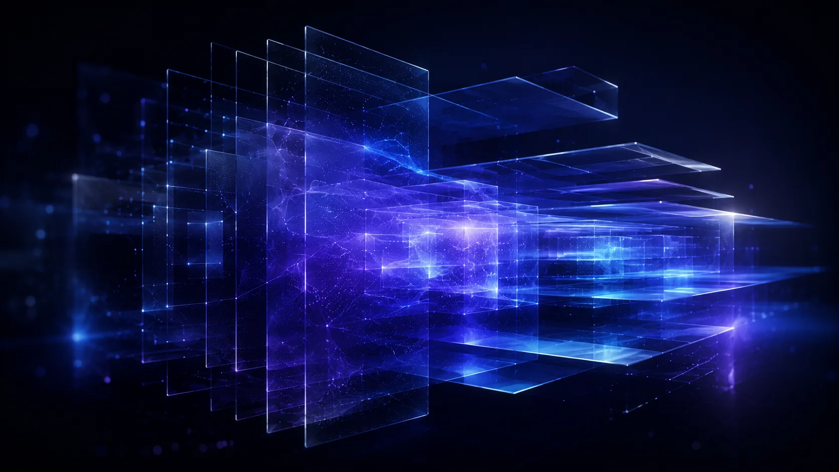 Layered product surfaces representing a connected company system